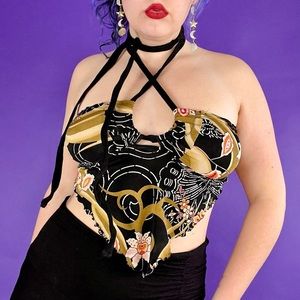 Handmade reworked halter top